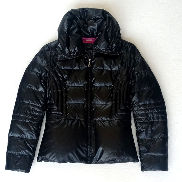 DKNY Women’s Black Down Quilted Puffer Long Sleeve Waist Length Coat XS - Picture 15 of 15